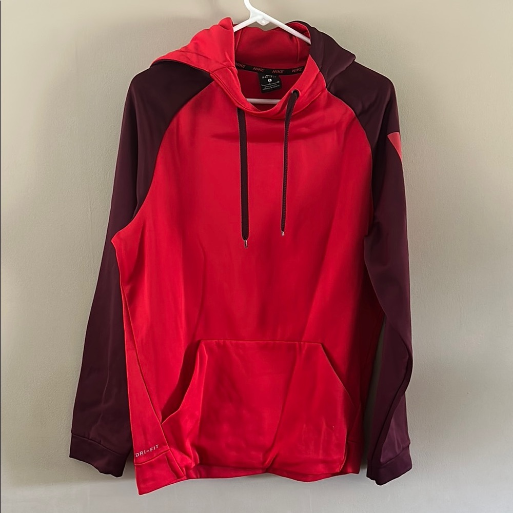Nike Red Athletic Hoodie Jacket